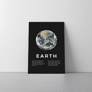 Moderne aarde poster en canvas print