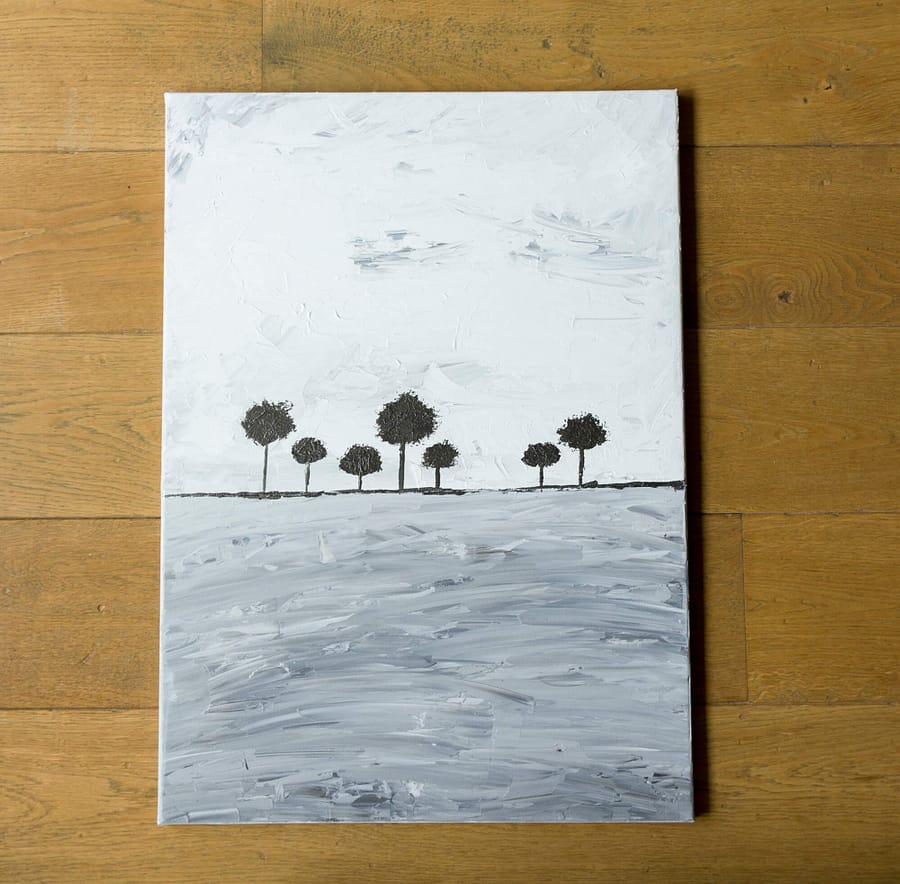 abstrac trees schilderij bomen