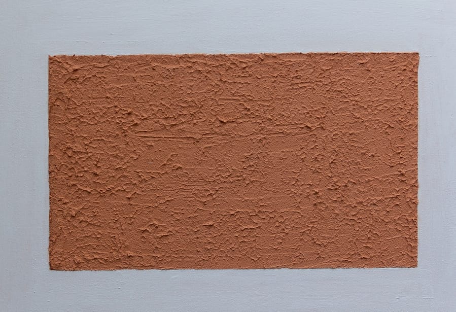 Detailfoto van minimalistisch schilderij