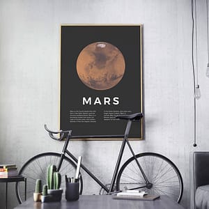 Mars - abstracte poster en print