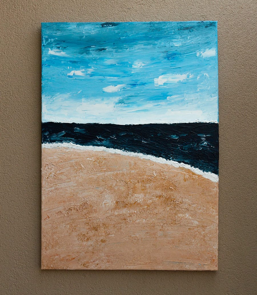 Abstract Schilderij van een strand