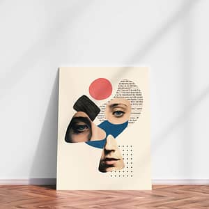 Surrealistische poster en canvas print van vrouw