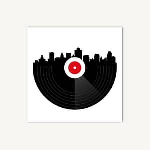 Vinyl City - Muziek Poster en Canvas