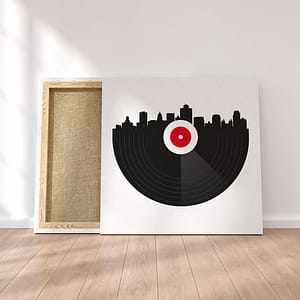 Vinyl City Canvas Print