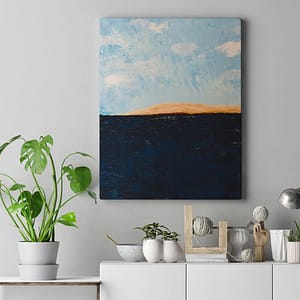 abstracte zee schilderij Zeezicht Abstract Schilderij