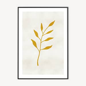 Gouden Takje Poster - Gold Leaf