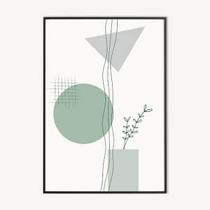 Geometrische Botanische Poster en Print