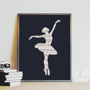 The Dancer - Ballerina danseres poster en canvas print