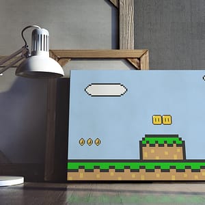 pixel art poster en print - retro games