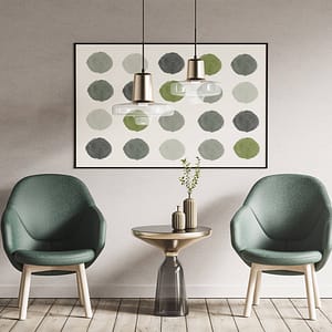 Green Tones - Groene abstracte poster en canvas print