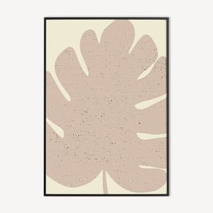 Wild Flower - roze botanische poster en canvas print
