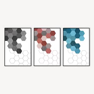 Hexagon Patroon Poster