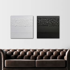 Tweeluik Black & White - Minimalistische Kunstwerken