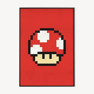 Paddestoel uit retro game Mario