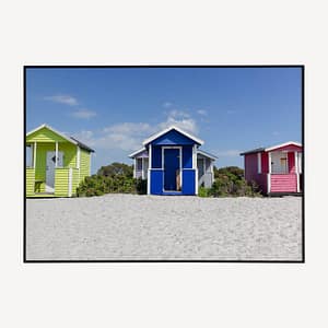 Zweedse strandhuisjes - zomerse wanddecoratie