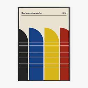 Abstracte Bauhaus-Archiv Poster en Print