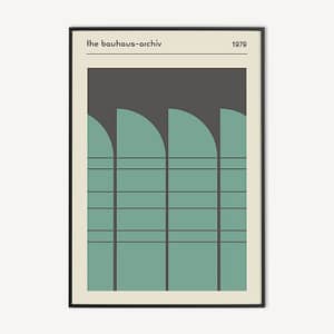Bauhaus Design Poster en Canvas Print