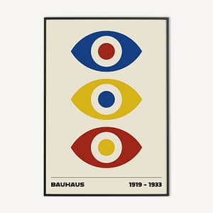 Bauhaus Ogen Poster en Canvas Print