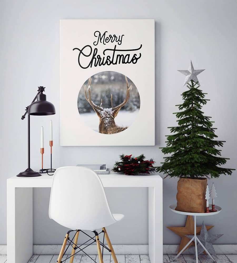 Kerstwanddecoratie - Scandinavische kerst poster en print