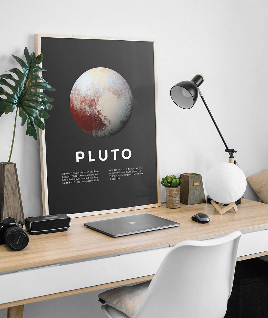 Pluto Planeet poster en print
