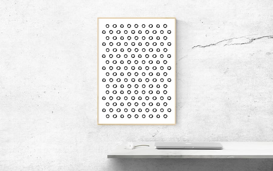 Black Circles Printable - Scandinavische Wanddecoratie Online