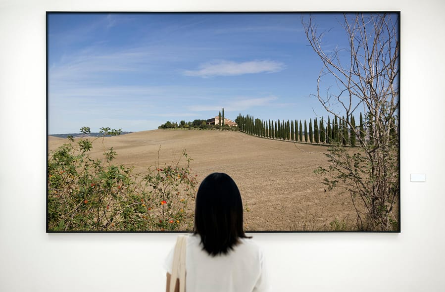 toscaans landschap fotografie wanddecoratie