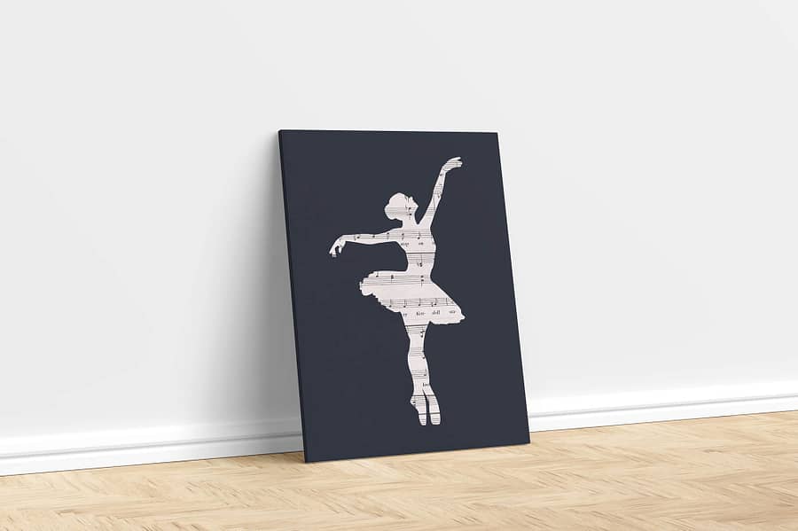 Minimalistische Poster en Print met Ballerina Wanddecoratie