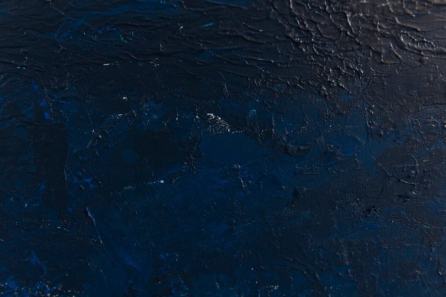 Donkerblauwe zee van Abstract Seascape Schilderij