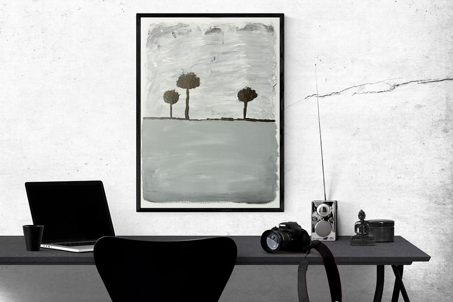 Abstract Trees - Fine Art Papier - Moderne Kunst Online Kopen