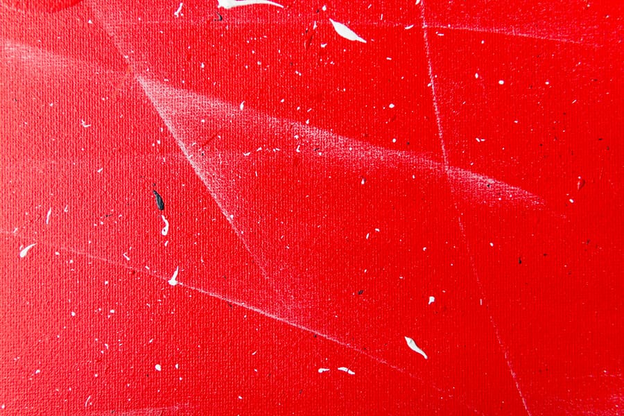 Abstract Schilderij - Rode acrylverf