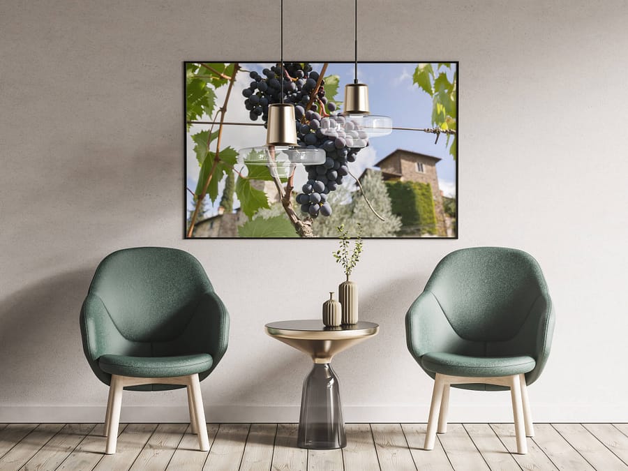 Tussen de Toscaanse Wijnranken Poster - Natuur Wanddecoratie