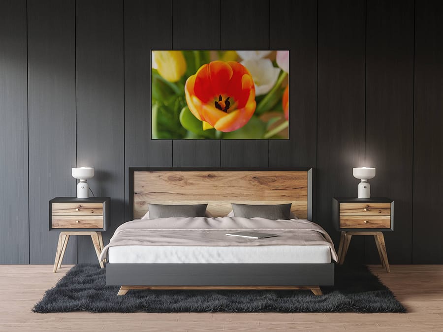 Oranje Tulp Poster - Bloemen Wanddecoratie