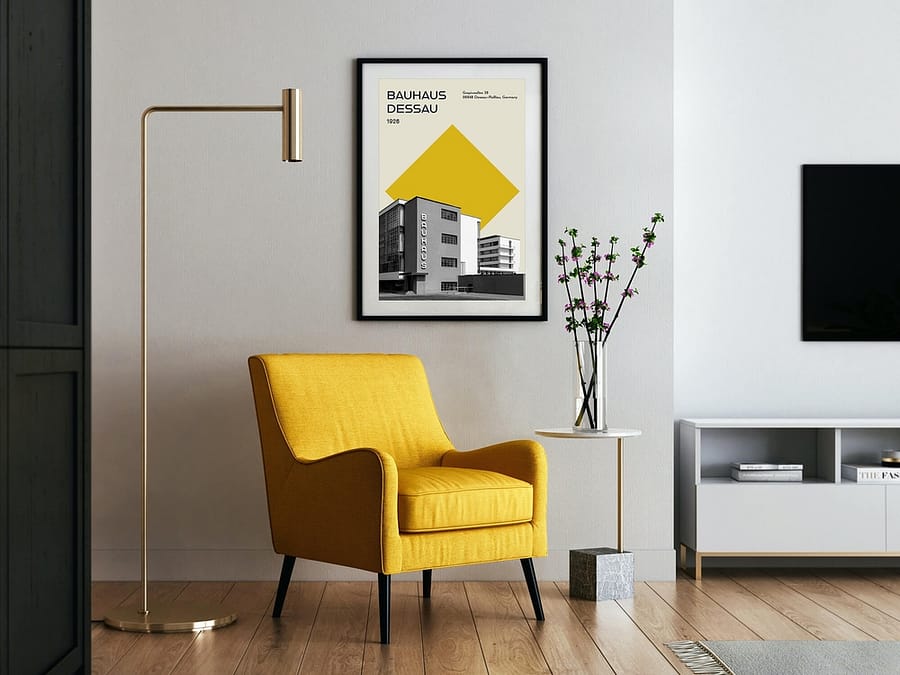 Moderne architectuur Bauhaus poster