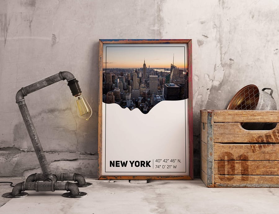 New York Silhouette Poster