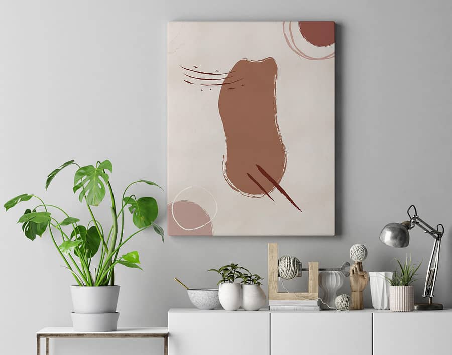 Abstract Shapes Poster en Canvas Print