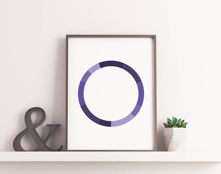 Monochromatic Series Posters - Purple