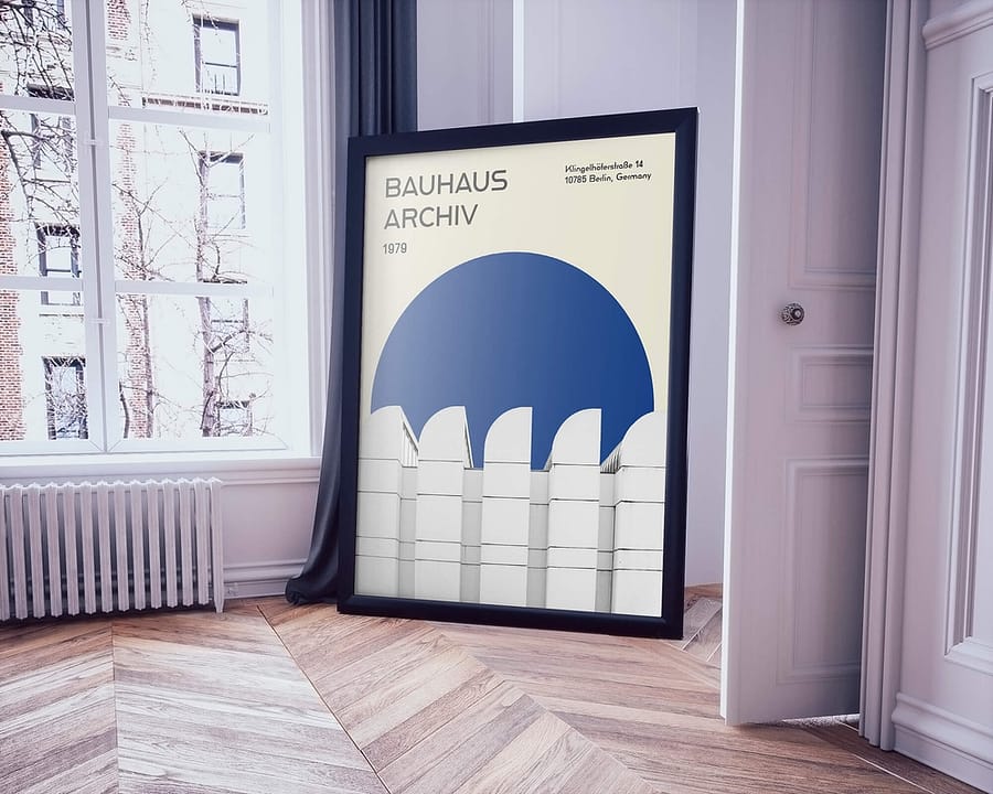 Berlijn architectuur poster en print