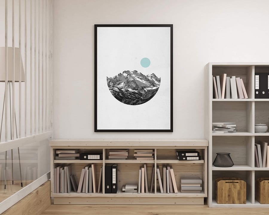 Snowy Mountains - besneewde bergen poster