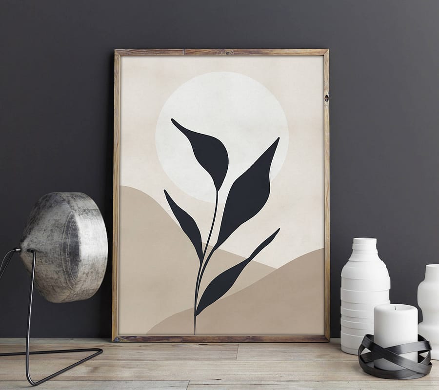 Abstracte botanische poster en print van MDRN HOME