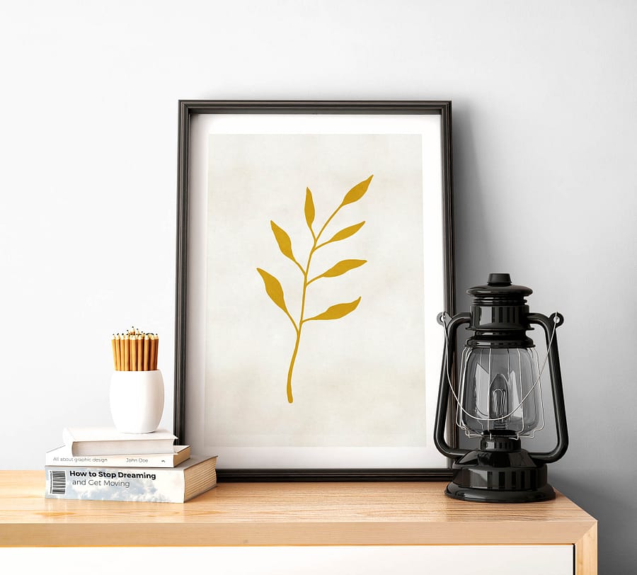 Gold Leaf Botanische Poster
