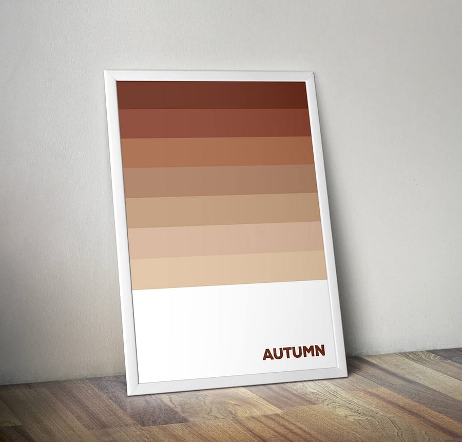 Autumn - Herfstkleuren Abstracte Poster