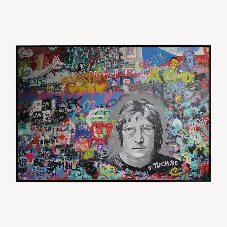 John Lennon Muur Poster en Canvas Print