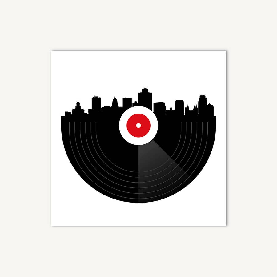 Vinyl City - Muziek Poster en Canvas