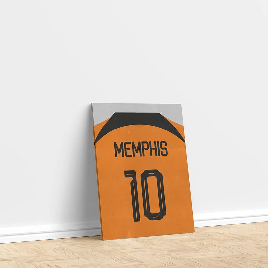WK voetbal poster van shirt Memphis